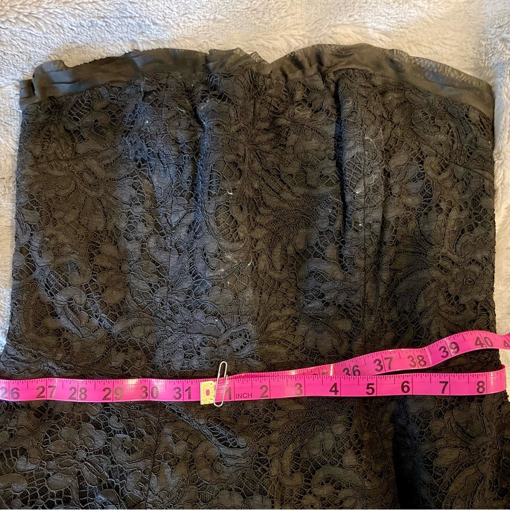 Robell Vintage Black Strapless Lace Dress - Picture 3 of 16